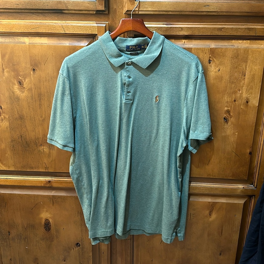 Ralph Lauren polo shirt XXL Green soft cotton.